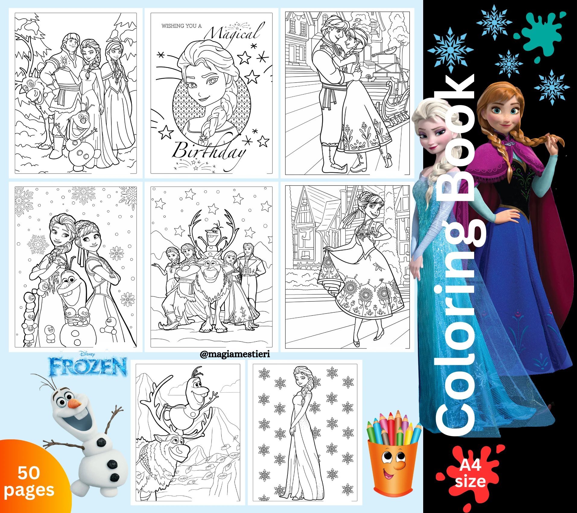 Frozen Coloring Pages
