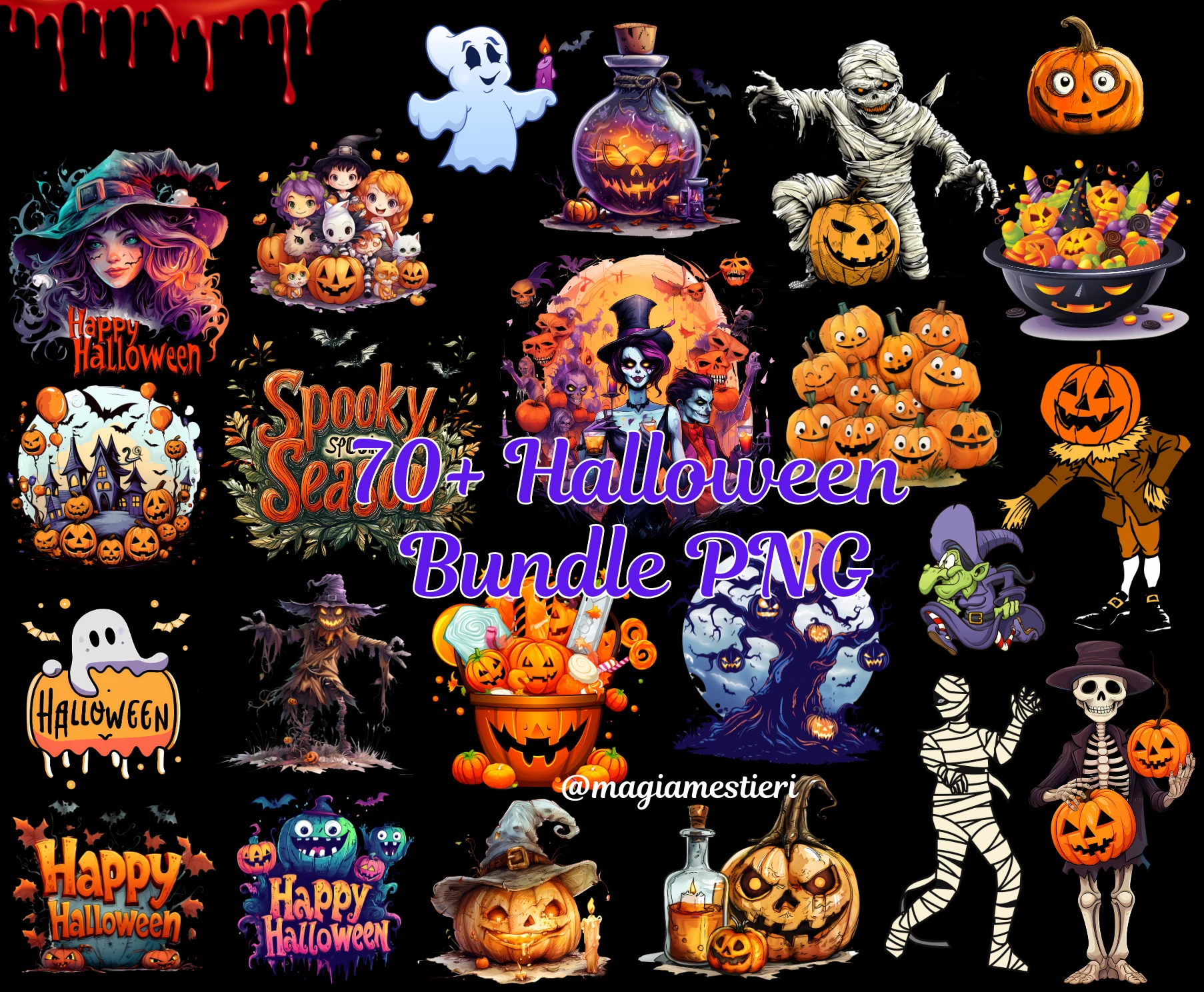 Halloween PNG Bundle