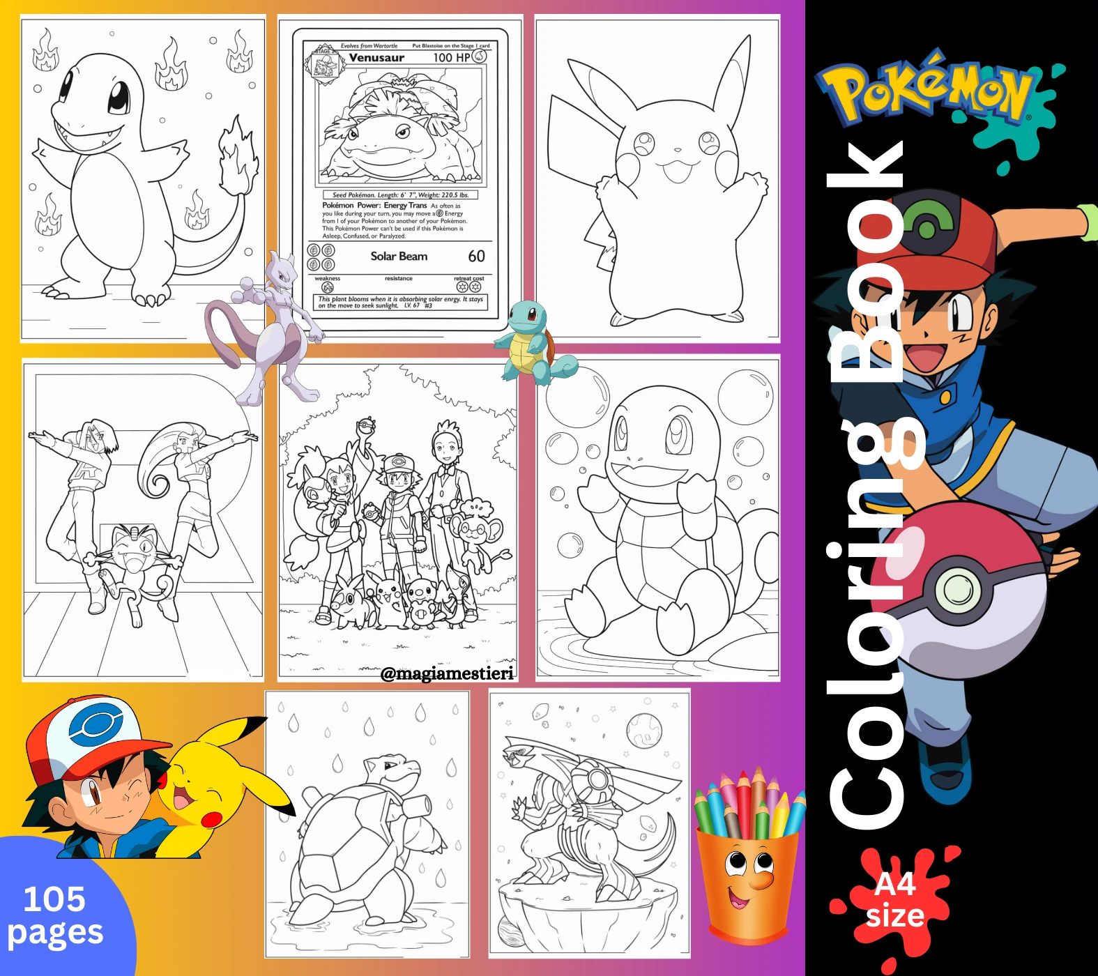 Pokemon Coloring Pages — view 1