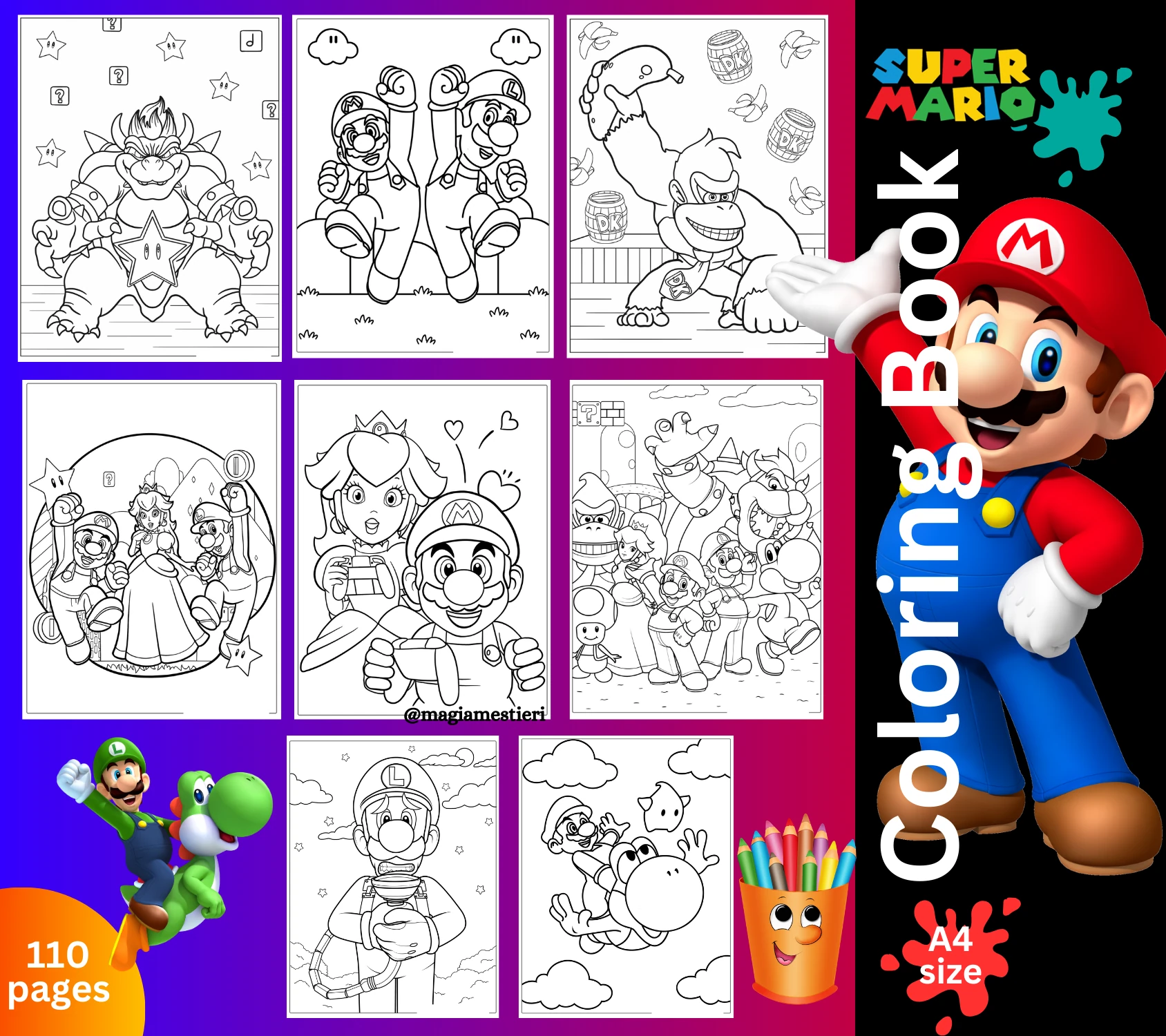 Super Mario Coloring Pages
