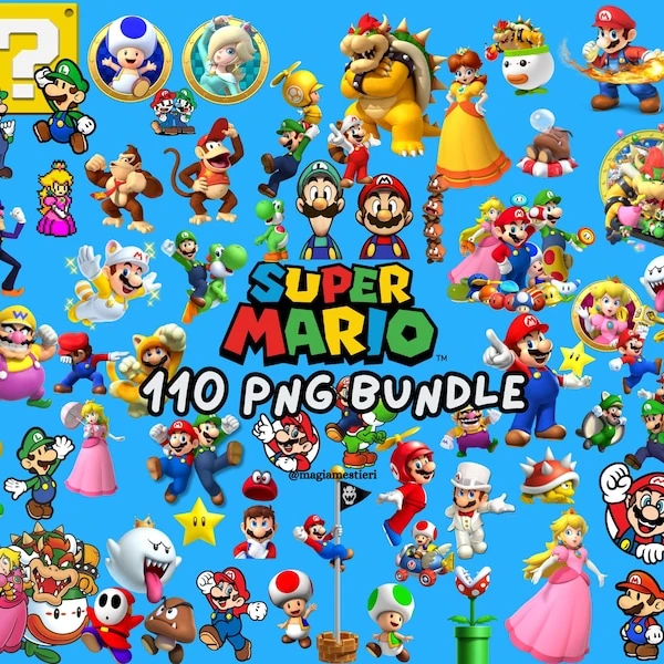 Super Mario PNG 110 Bundle — view 1